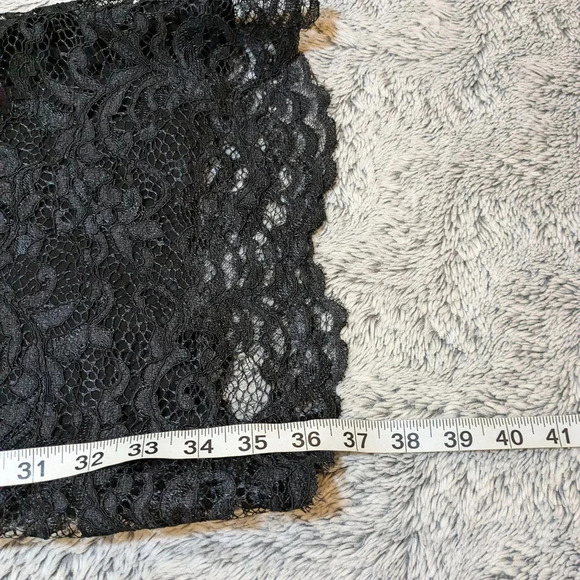 NEW Dundas Jumpsuit Black Halter Cutouts Embellished Open Back Lace Wide Pants - Picture 4 of 12